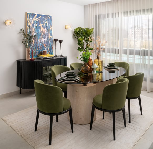 Dining Table With Glass Top-1